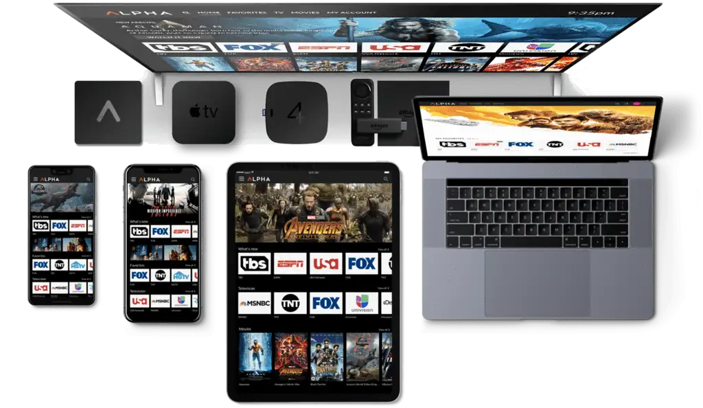 KING365TV sur différentes applications